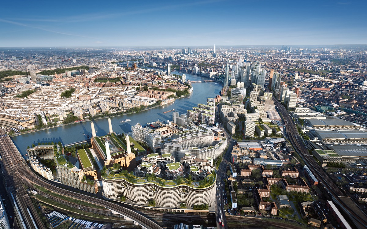 Nine Elms – Battersea (London) là khu đô thị tái phát triển quy mô lớn dọc sông Thames