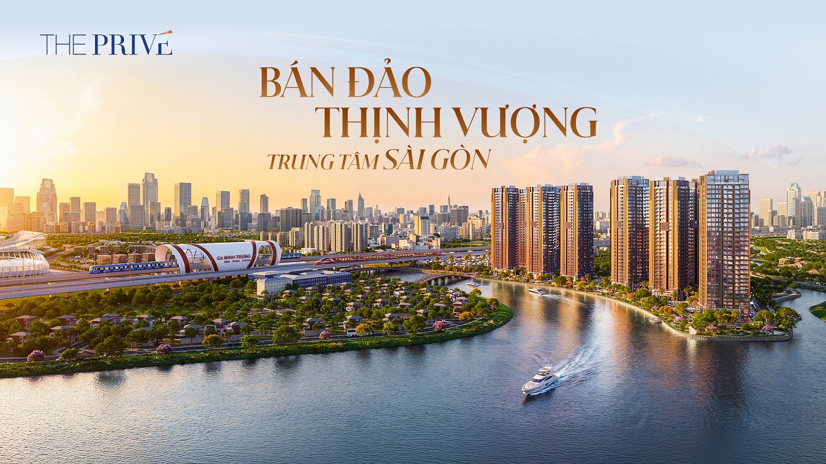Phối cảnh Bán đảo Thịnh vượng The Privé trung tâm Sài Gòn