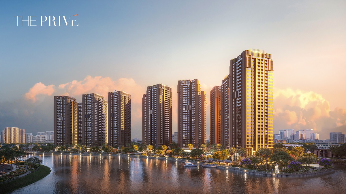 Dự án The Privé của BLUEMARQ Development ba mặt giáp sông