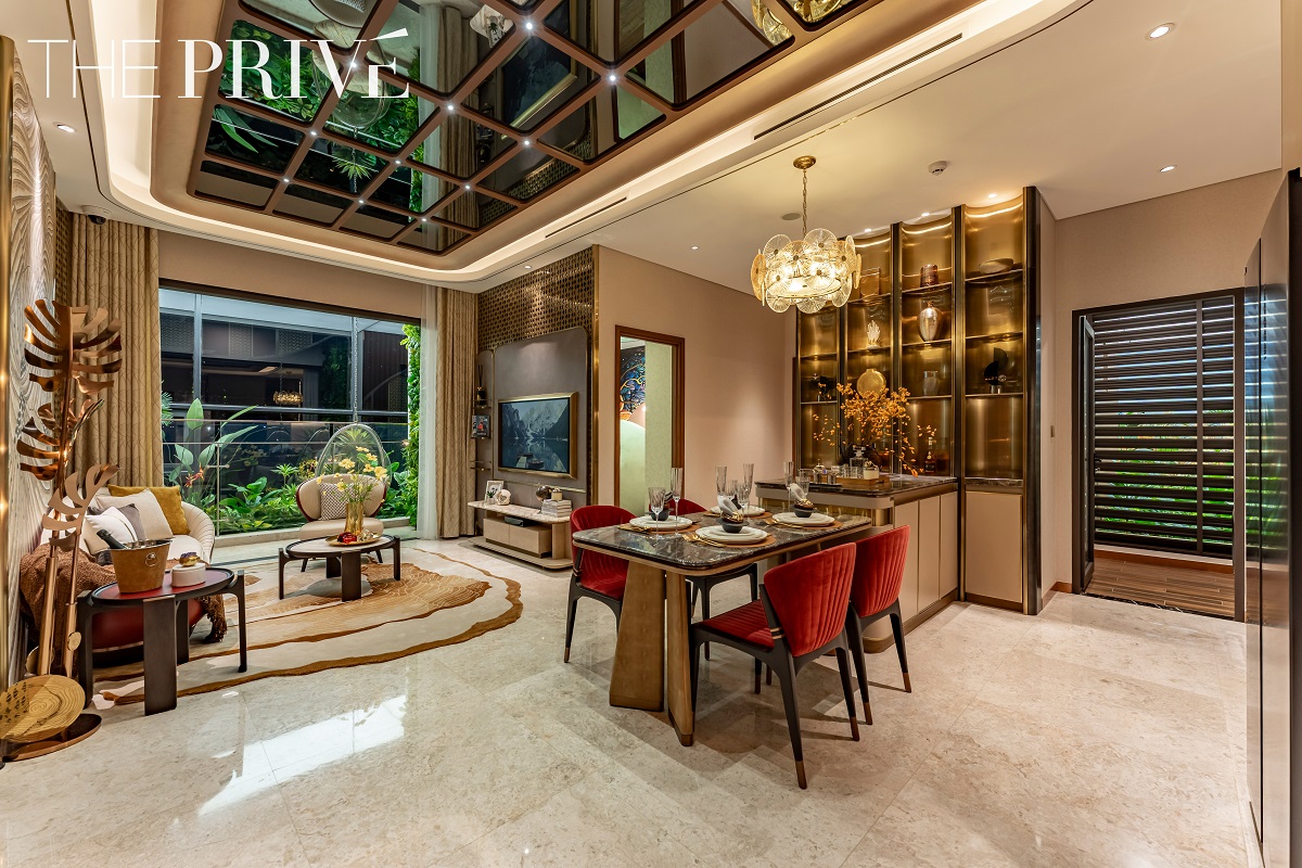 Thiết kế căn hộ The Privé sang trọng và tối ưu hóa không gian sinh hoạt chung